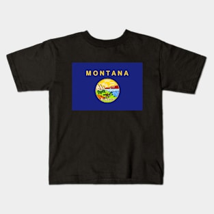 Montana Flag Kids T-Shirt